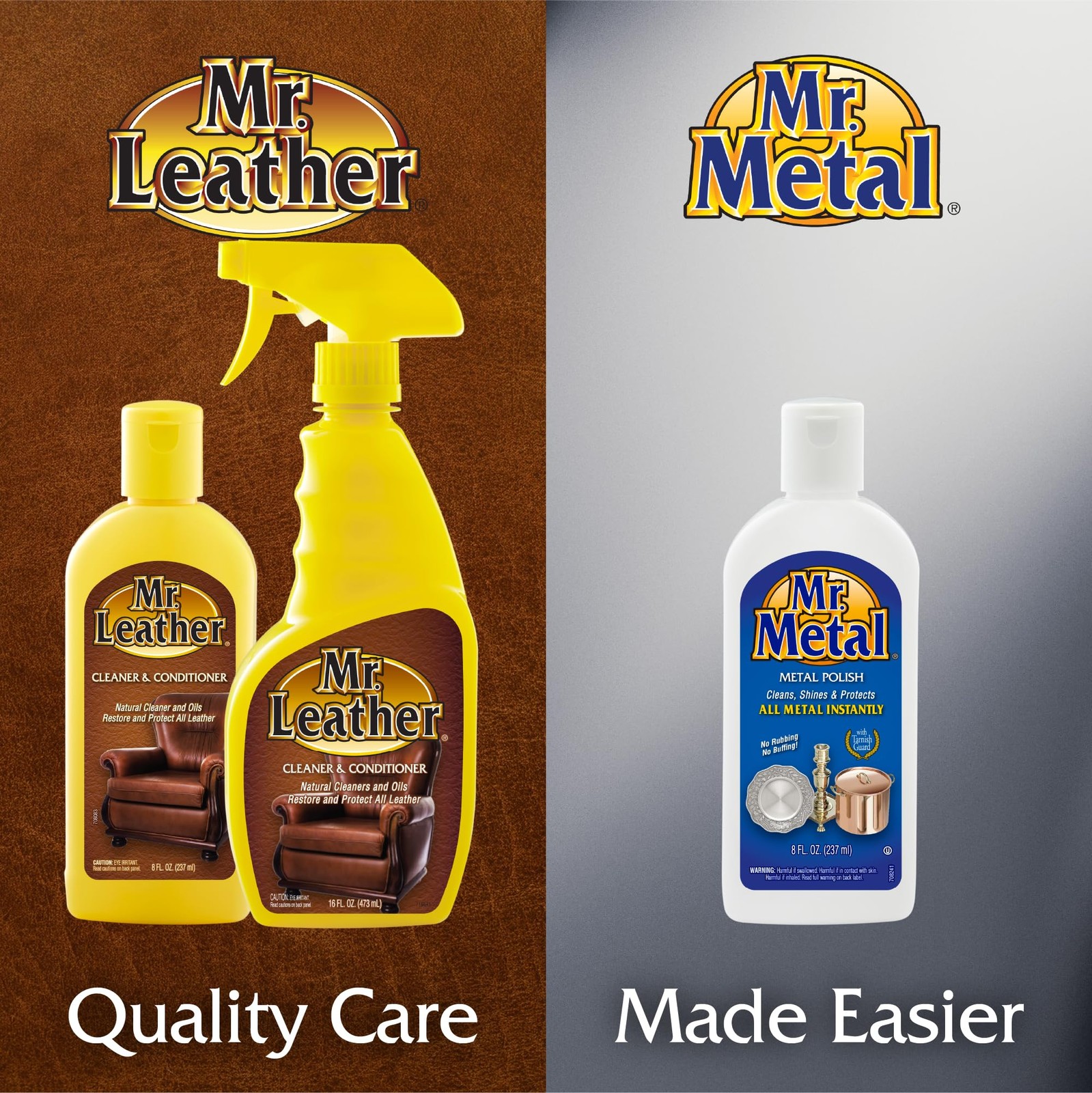 Metal Polish Liquid for All Surfaces – Non-Abrasive Grime & Tarnish Remover, 8