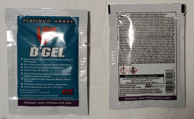 Lot of 6 LPS D’GEL Platinum Grade 61244 Solvent Degreaser Wipes Orange
