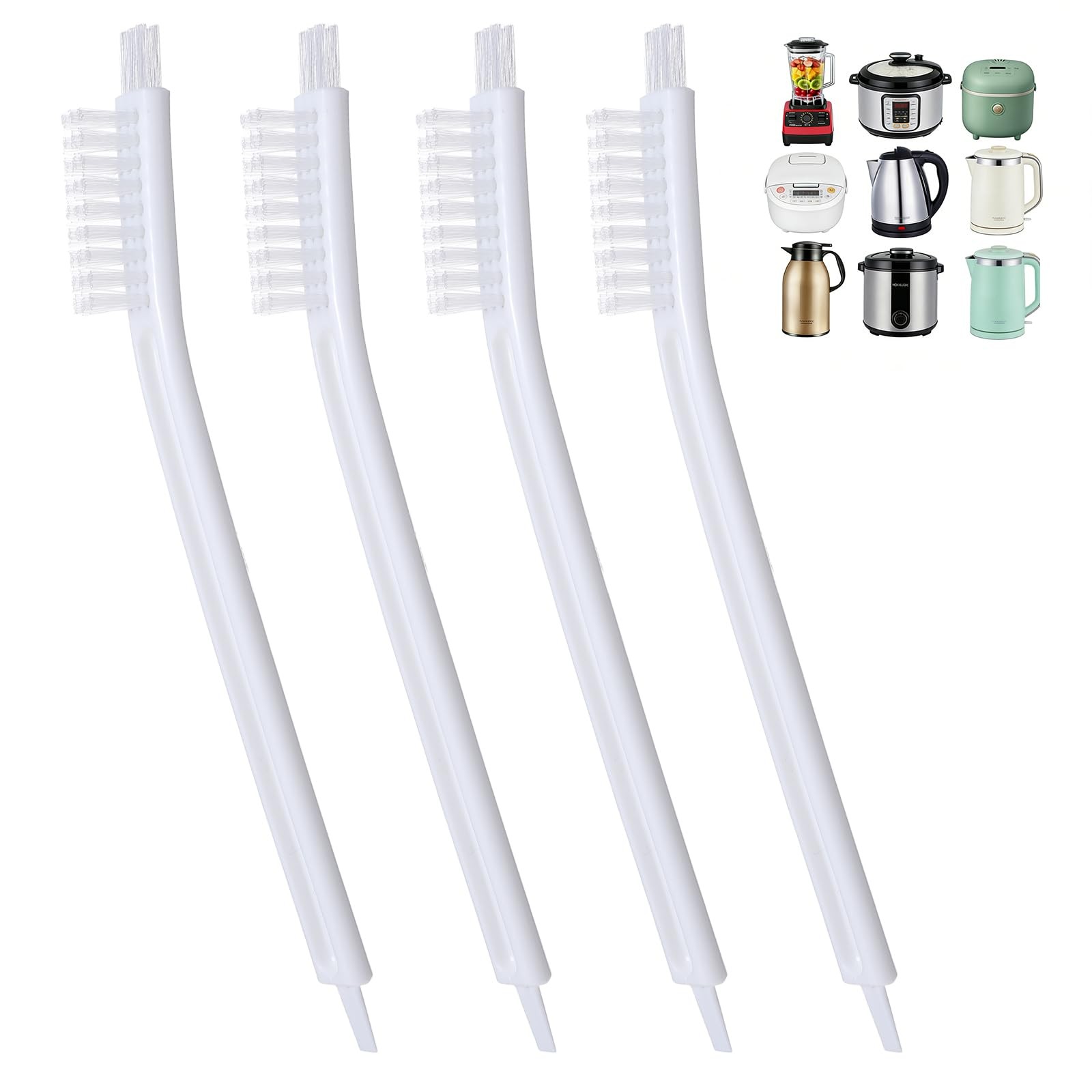 4 PCS Juicer Cleaning Brush, Small Nylon Bristle Brush, Toaster/Waffle Maker/…