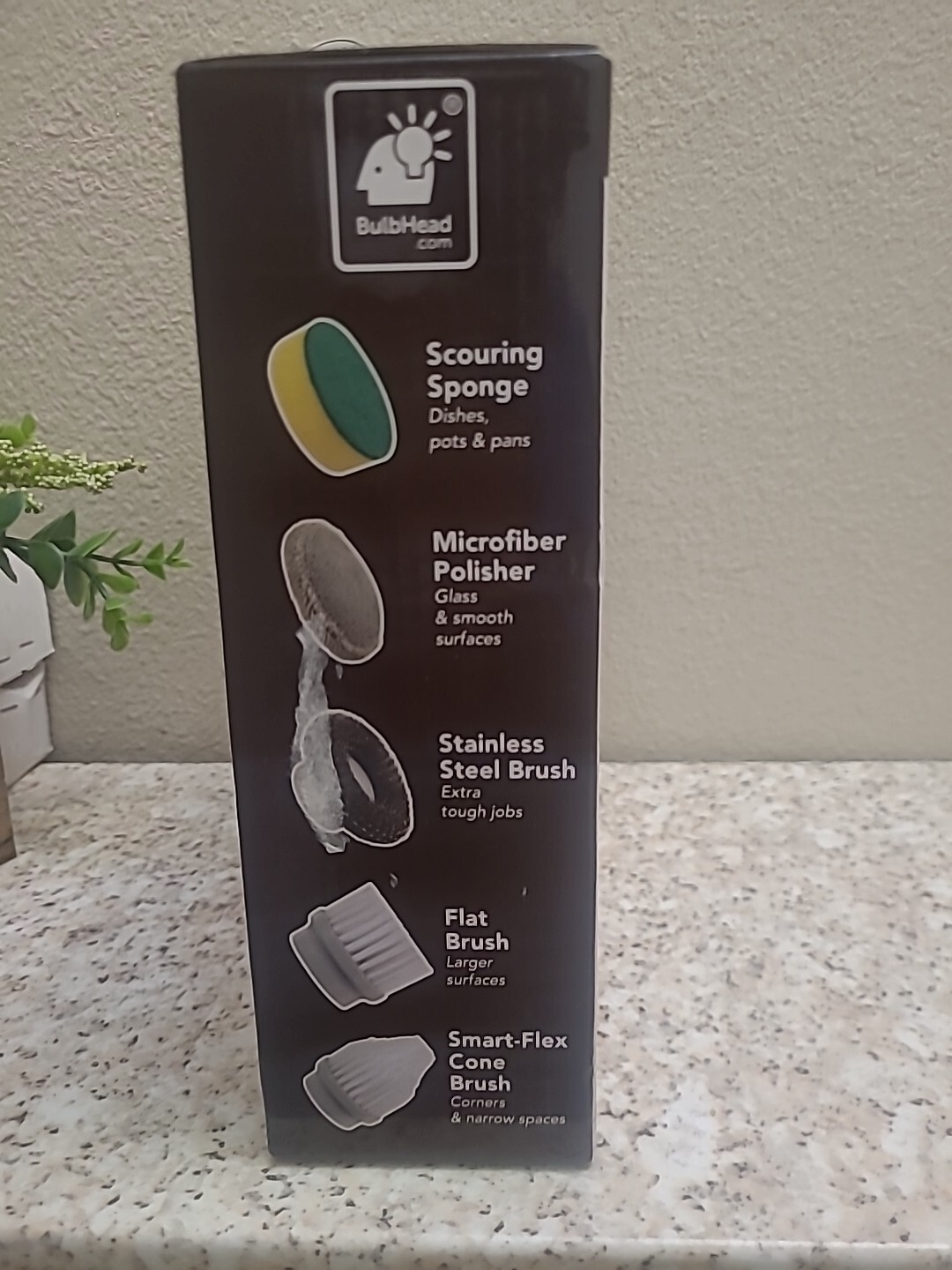 Ruby Horsepower Handheld Cordless Rechargeable Spinning Power Scrubber