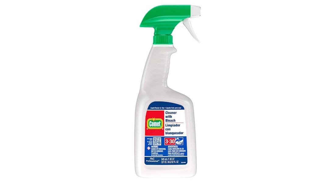 COMET 003700002287 32 oz. Cleaner with Bleach Spray Bottle Clear