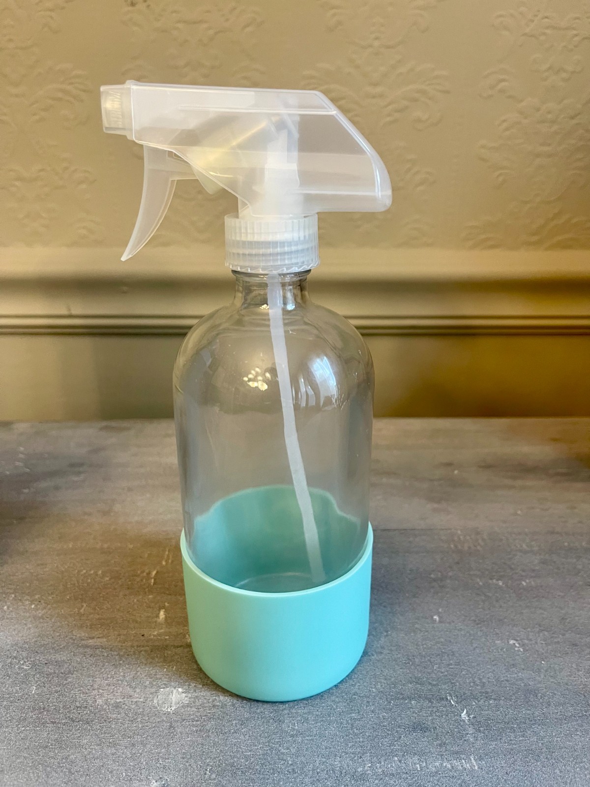 Brand New Grove Collaborative Turquoise Reusable Glass Cleaning Bottle-16oz