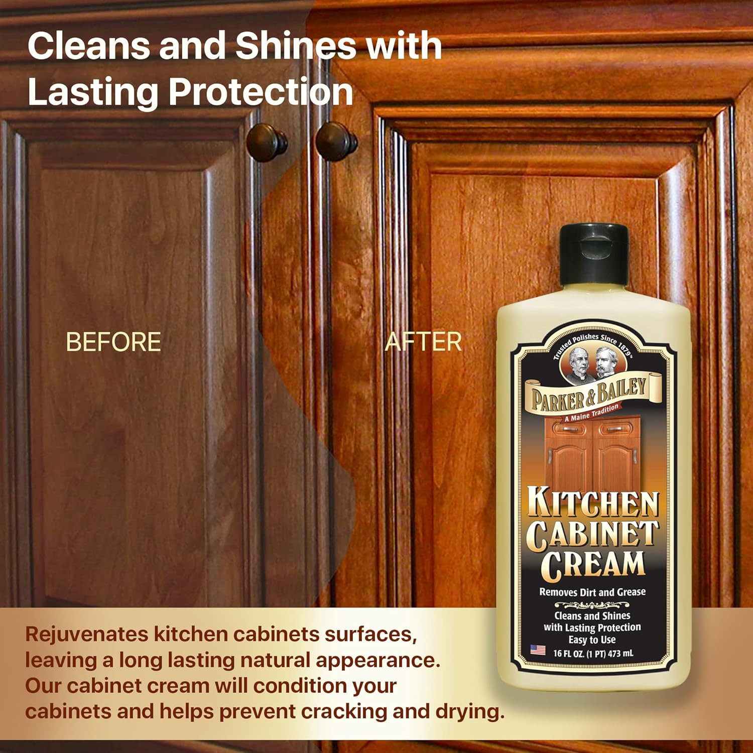 KITCHEN CABINET CREAM – Multisurface Wood Cleaner and Polish Furniture Quick Shi