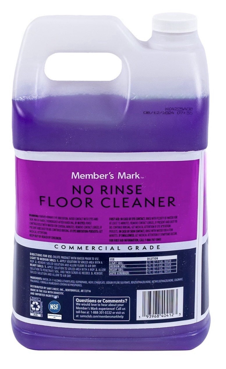 Member’s Mark No Rinse Floor Cleaner, 1 Gallon