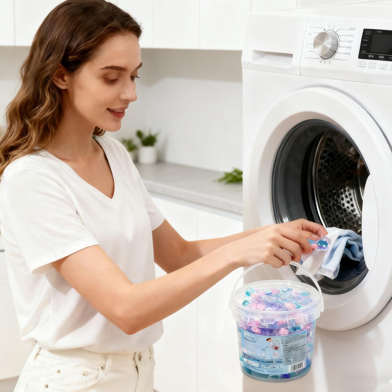 Laundry Detergent Pods Deep Cleaning 40 Tablets Beads Laundry Pods