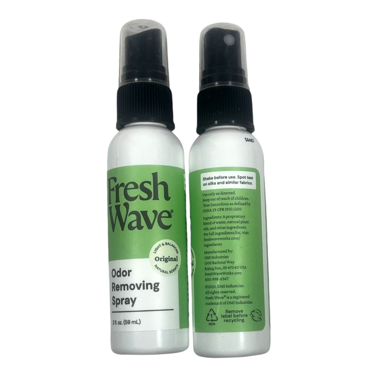 Fresh Wave Natural Odor Eliminator Travel Spray 2 oz – LOT of 2