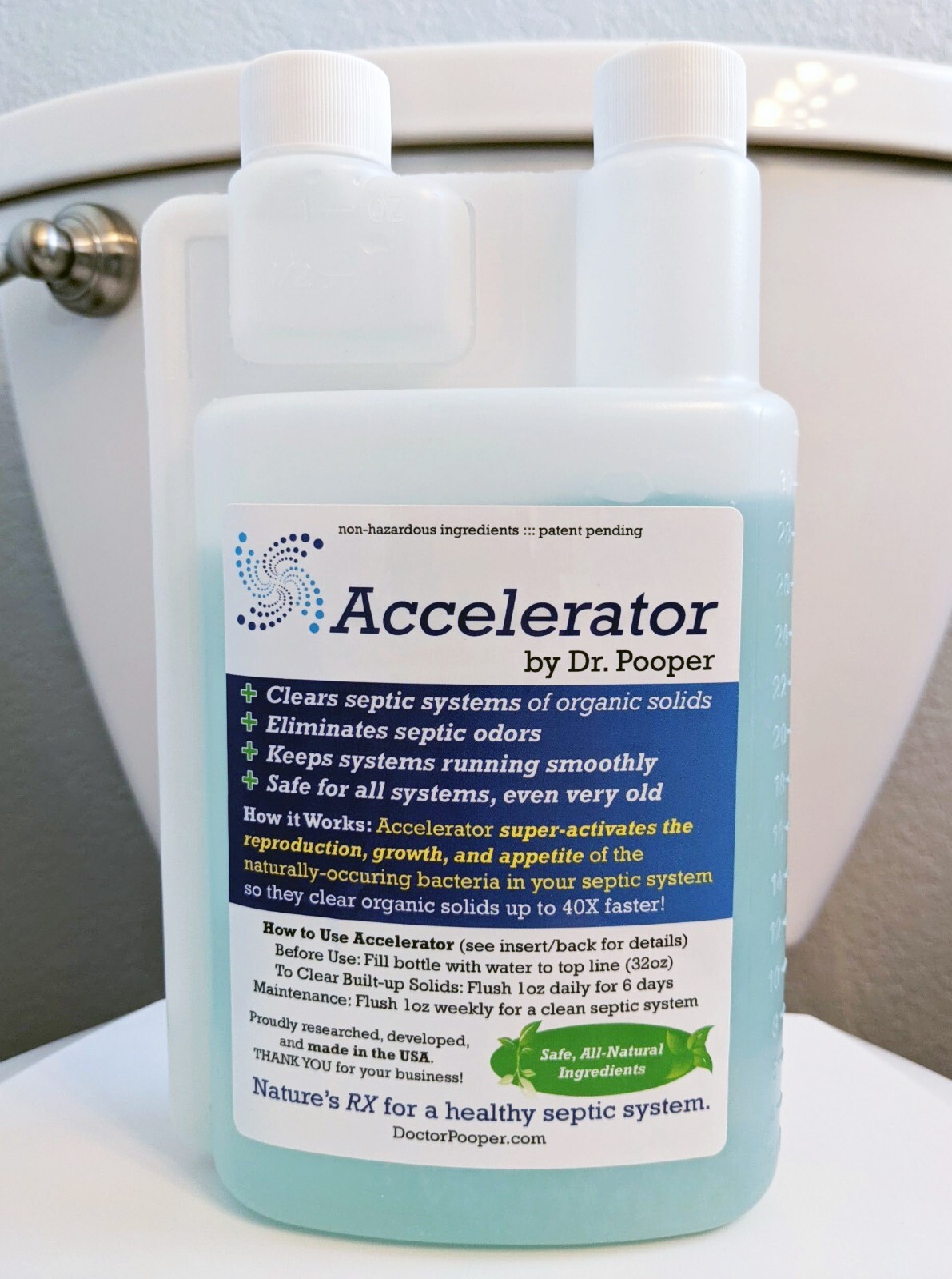 Dr. Pooper Accelerator Septic Tank Treatment – Environment-Friendly Septic Sy…