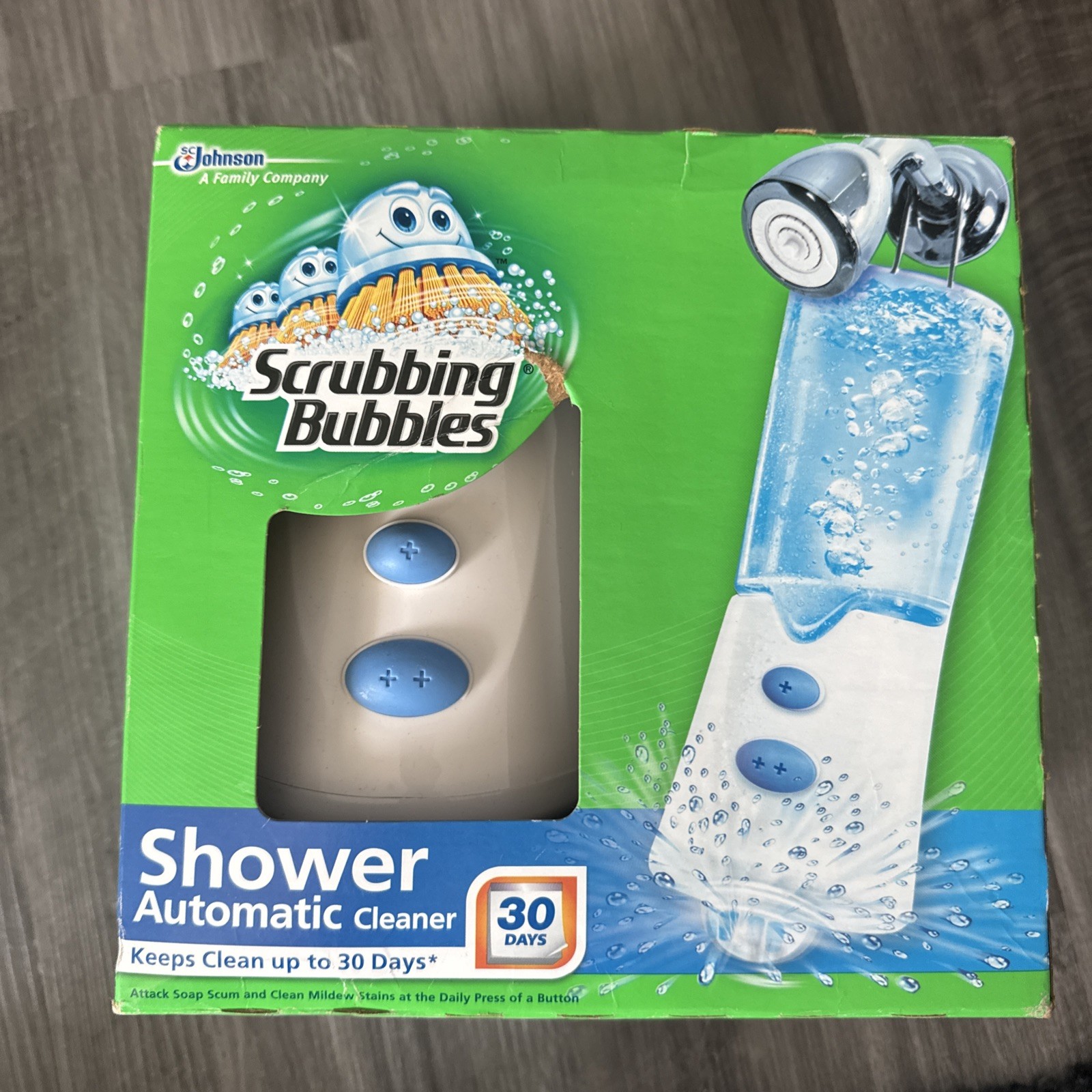 NEW Scrubbing Bubbles Automatic Shower Cleaner Bathroom 2 Button Booster Set Kit