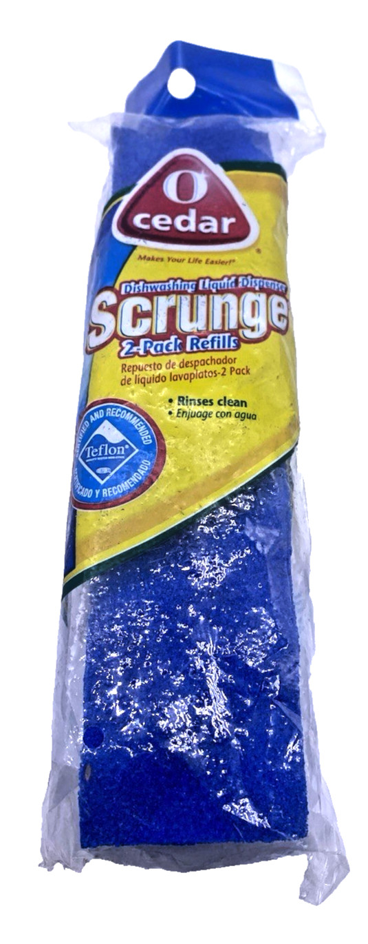 O Cedar Scrunge Dishwashing Liquid Dispenser 2 Pack Refill NEW