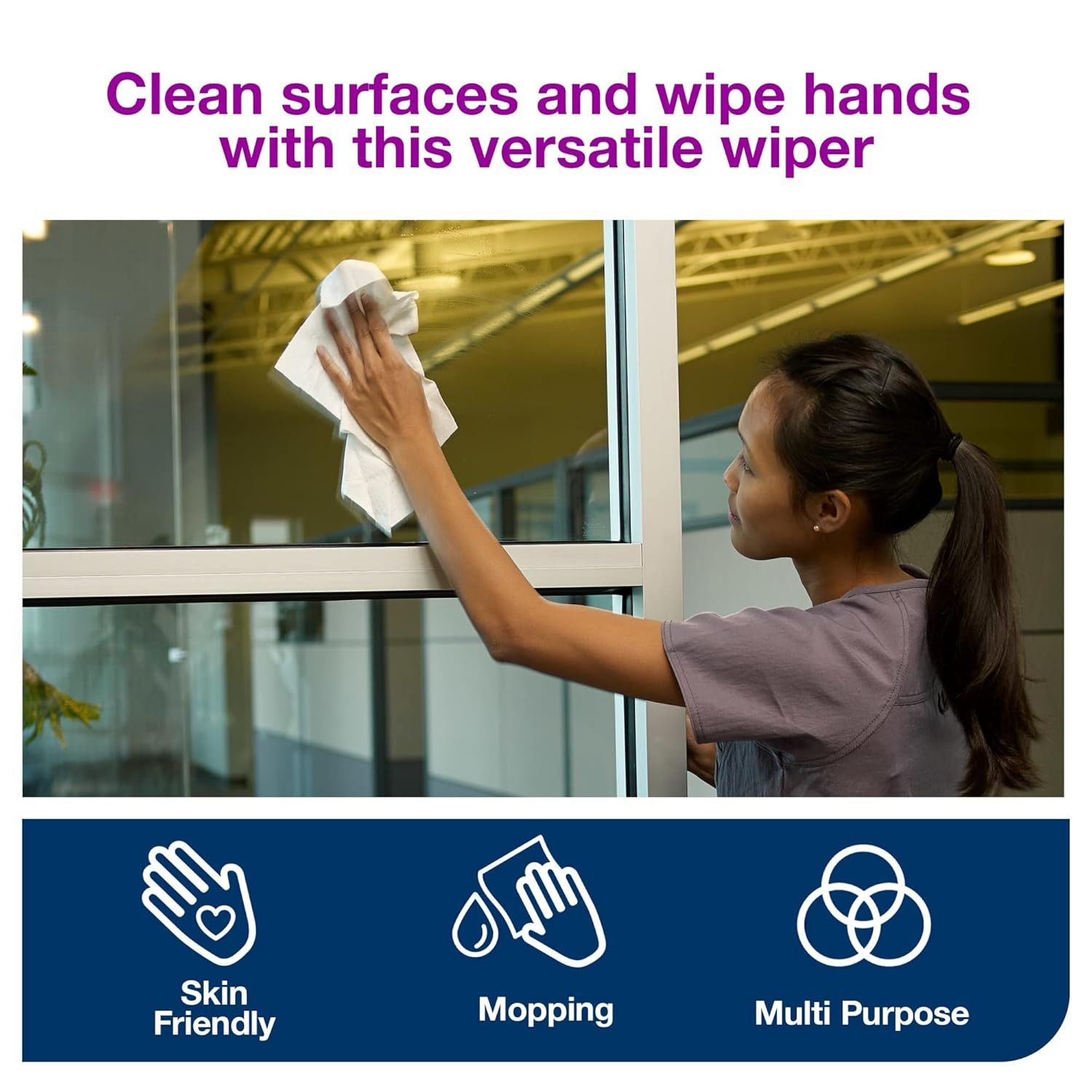 Paper Wiper plus White Self Dispensing, 1/4 Fold, 430150A