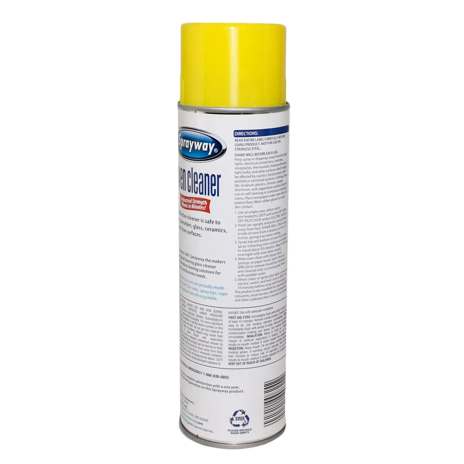 Sprayway Industrial Strength Oven Cleaner 20 oz., 6 pk.