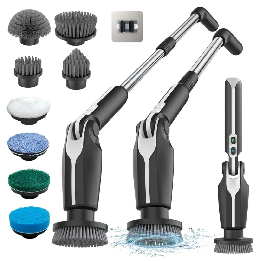 Electric Spin Scrubber Cleaning Brush Leebein YMG-818 Replaceable Heads 2024 Mod