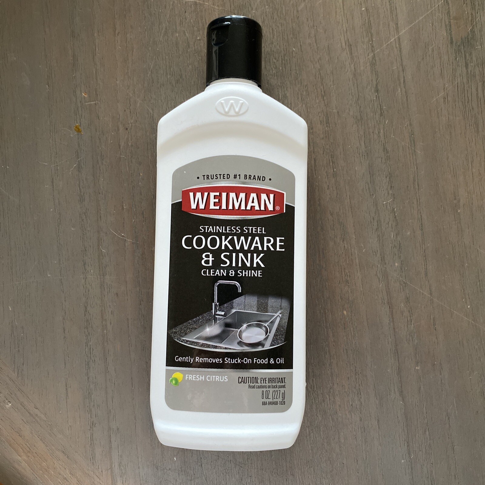 Weiman STAINLESS STEEL COOKWARE & SINK Clean Shine 8oz Liquid ~ FRESH CITRUS