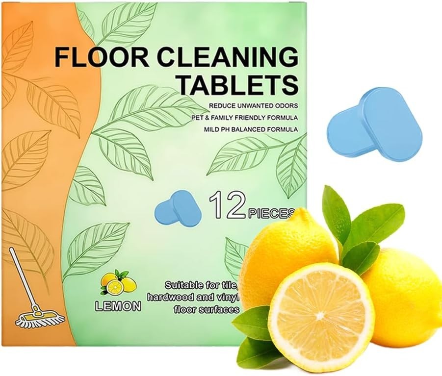 Floor Cleaning Solution Tablet, 2026 Upgrade Floor Cleaner Tablets for Mopping M