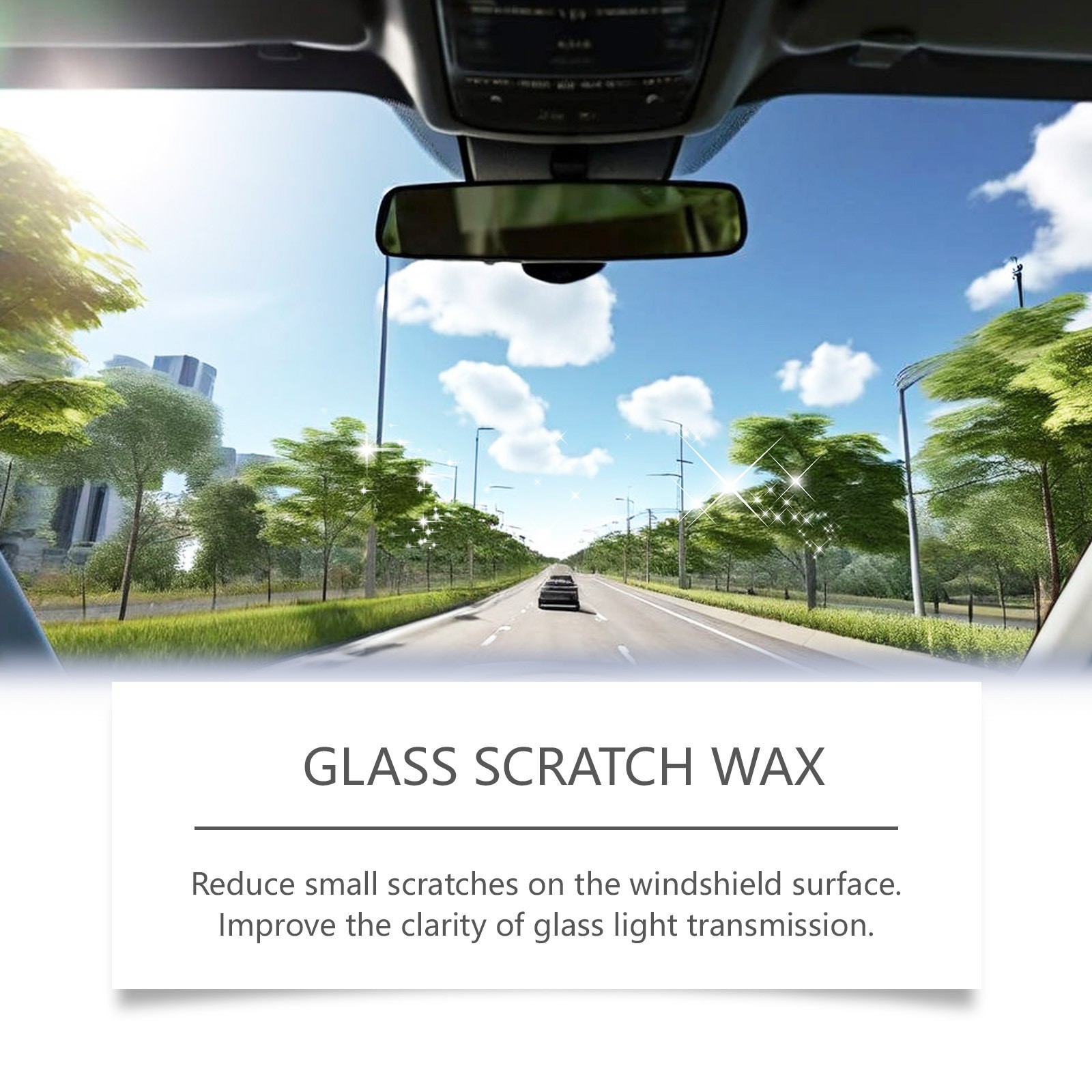 Car Windshield Scratch Remover, Window Polisher, Windshield/ Glass Polishing Kit