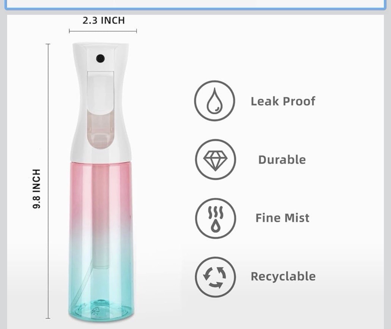 Gradient Modern Spray Bottle for General Purpose Household Cleaning