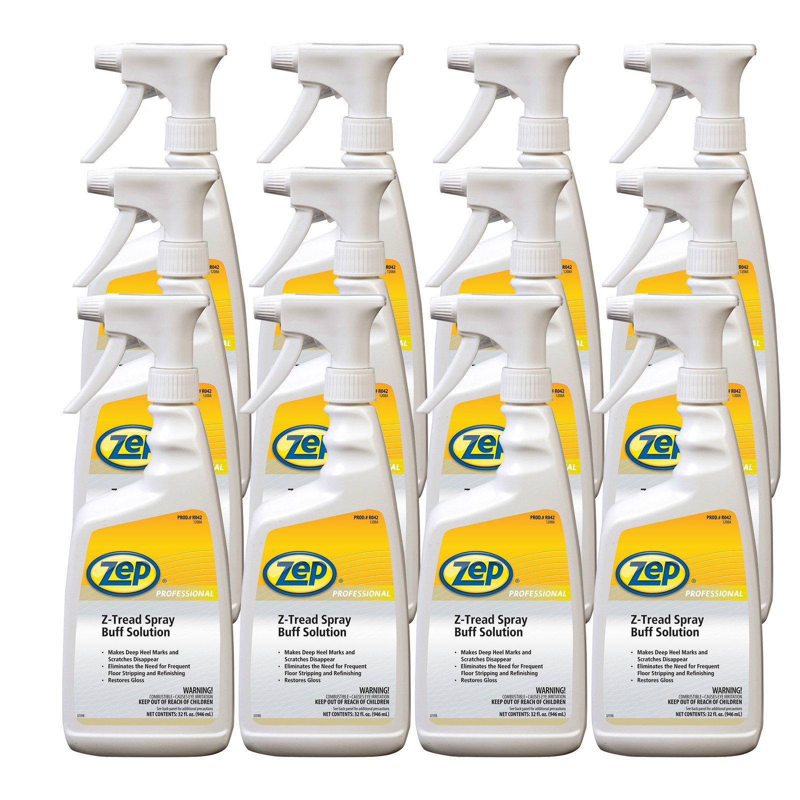 Zep Professional Z-Thread Spray Buff Solution – 32 oz (Case of 12) – 1041424 –