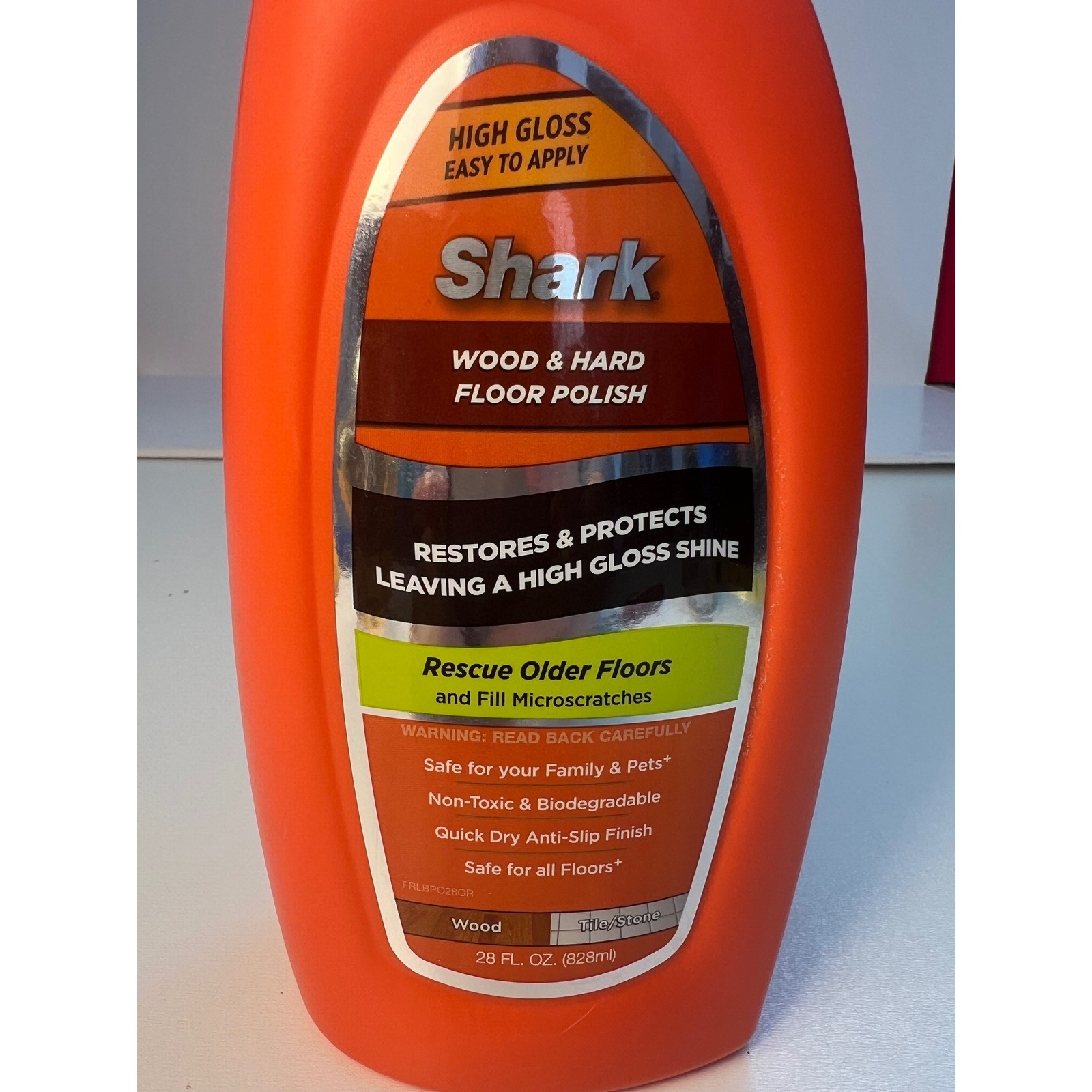 Shark Wood & Hard Floor Polish High Gloss Restores Protects Rescue Old Floors