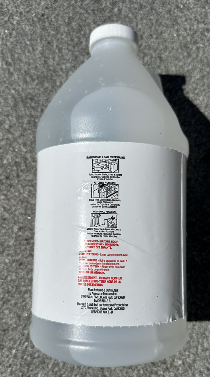 “Awesome Products La’s Totally Pure Ammonia 64 oz” Great Cleaner Free Shipping