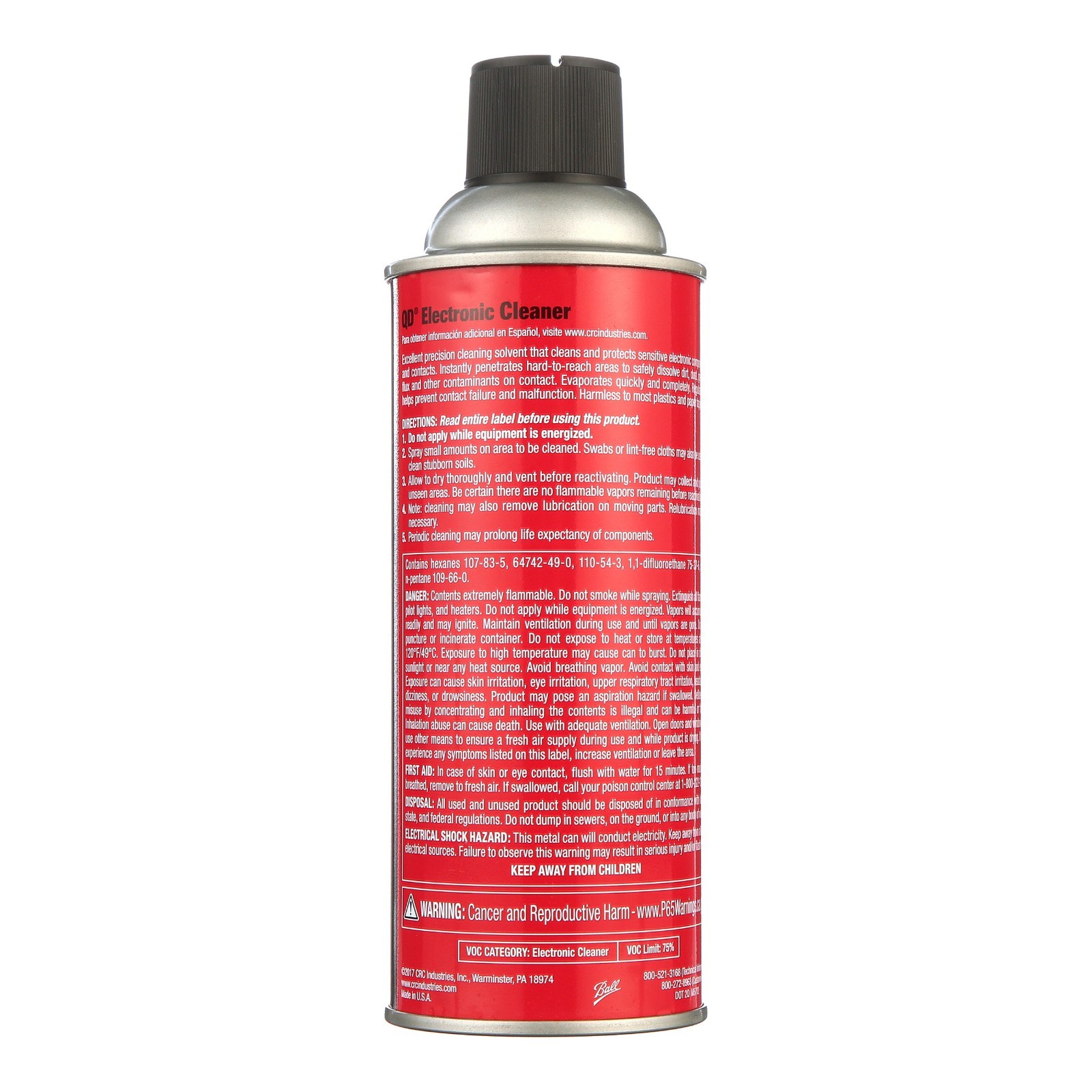 HOT (6 Pack) CRC Electronic Cleaner Spray Quick Dry Aerosol 11 oz Universal Use