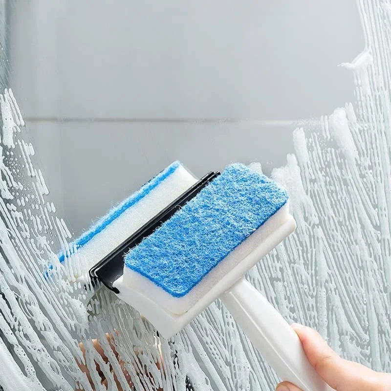 Multifunctional Double-Sided Glass Sponge Cleaning Brush Wiper Mirror Glass Tile
