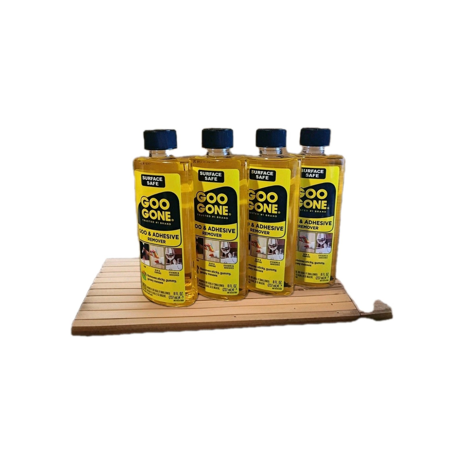 Lot Of 4 Goo Gone Goo And Adhesive Remover, 8 fl oz each