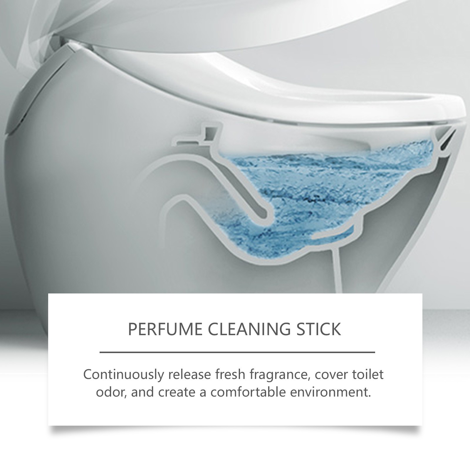 Jakehoe Eau De Toilette Stick Toilet Cleaning Deodorizing Odor Cleaning Toilet F
