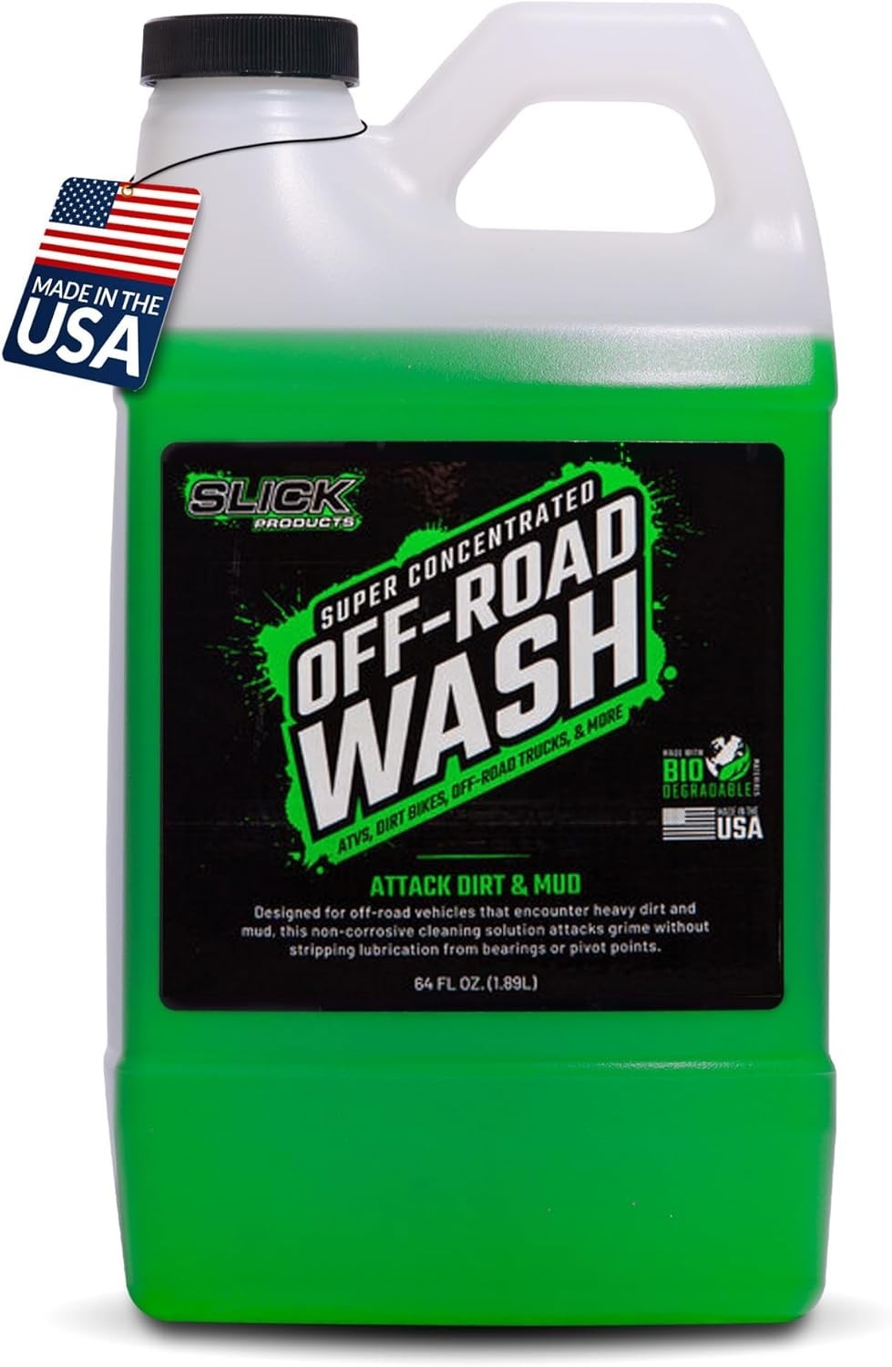 Slick Products Total Off-Road Wash Super Concentrate – Thick Foaming Car Wash So