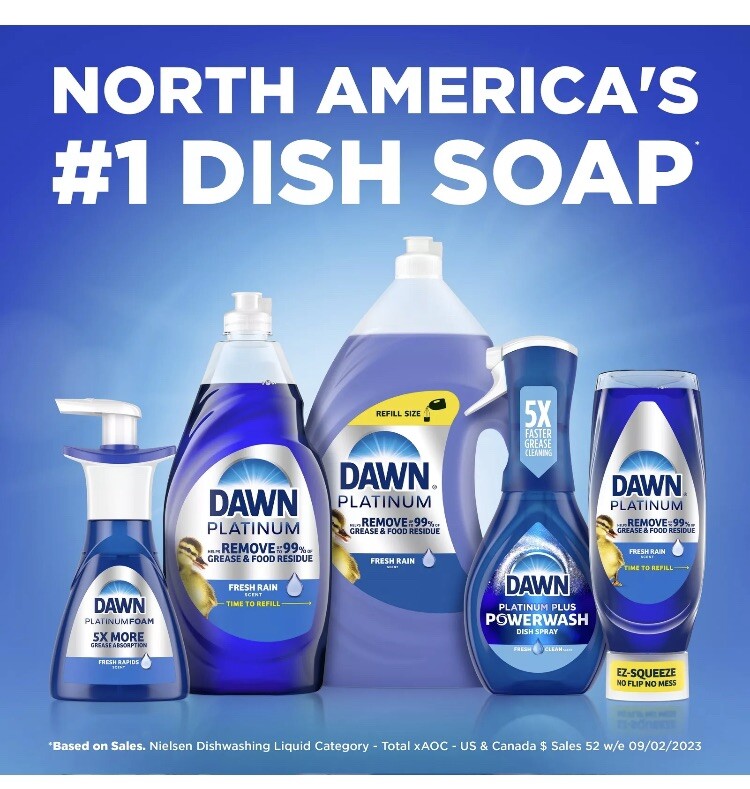 2 PACK Dawn Powerwash Gain Original Scent Spray Refills, 21.5 fl oz each NEW