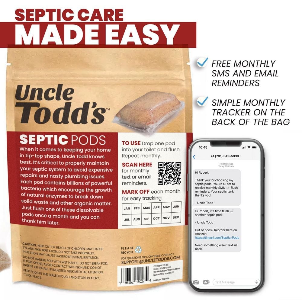 24 oz. Septic Tank Treatment Pods Drain Cleaner (12-Pack) NEW