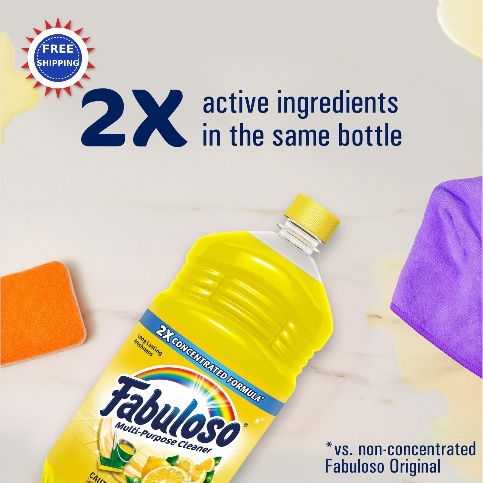 Cleaner Multi Purpose 56 Fl Oz Fabuloso Concentrated Formula Lemon
