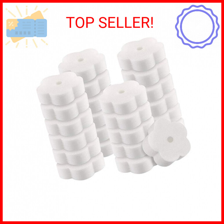 24 Pieces Sponge for Hot Tub Accessories, Flower Oil Scum Absorber for Swimming