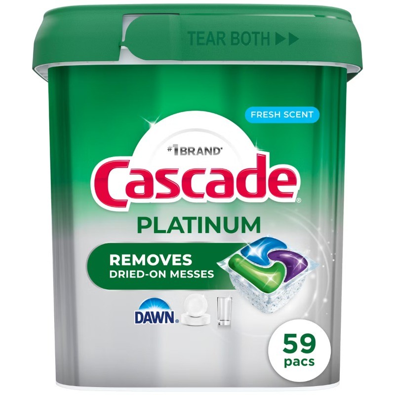 Platinum Pods Dishwasher Detergent – Fresh – 59ct