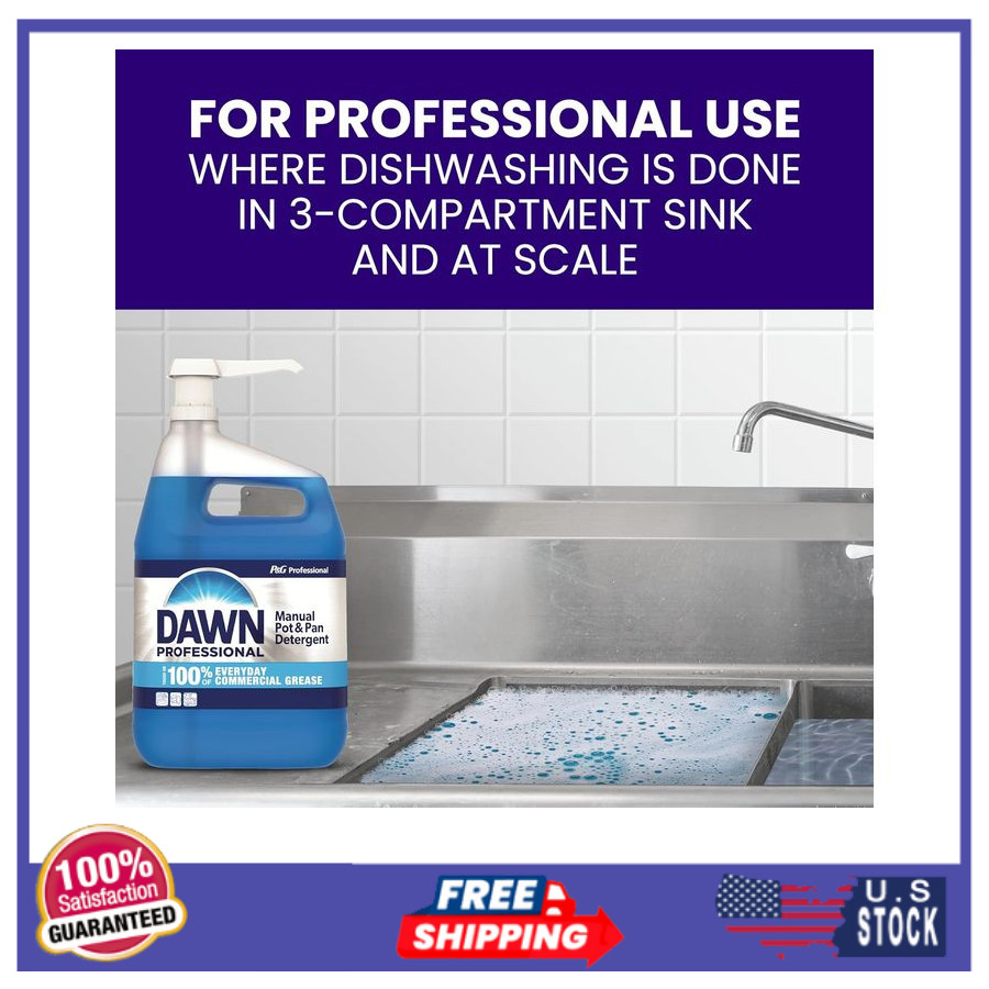 Dawn Professional Dishwashing Liquid Degreaser Soap Regular Scent 5 Gallon