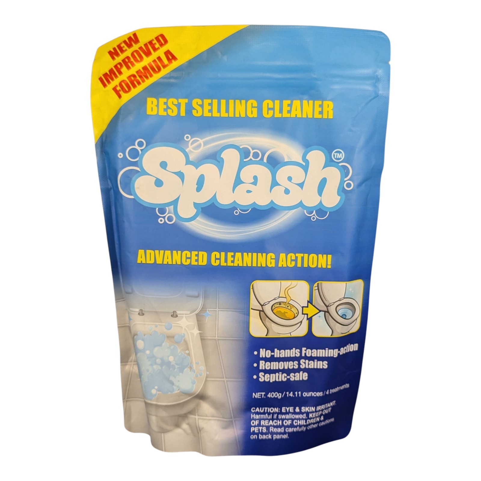 Splash Toilet Cleaner Self Activating Cleaning Powder for Toilet Bowl Cleaning