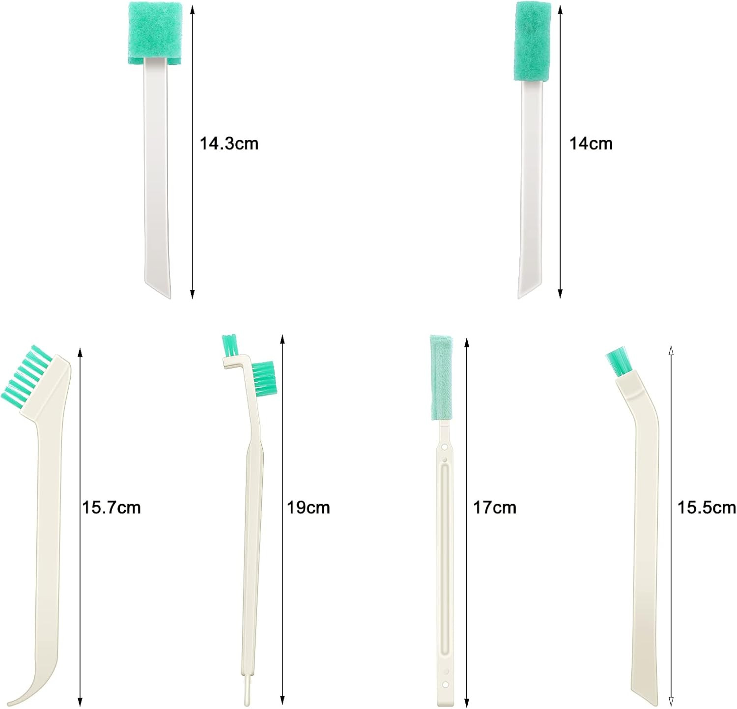 16 Pcs Small Household Cleaning Brushes, Deep Detail Crevice Cleaner Brush Crevi