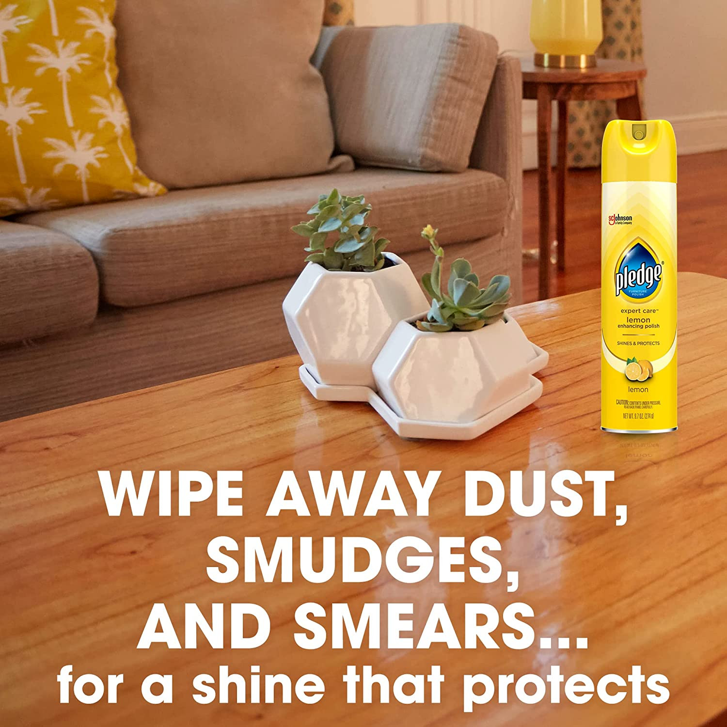 Enhancing Polish, Furniture & Wood Spray, Lemon Scent, 9.7Oz (Pack of 3)