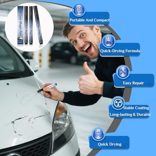 3Pcs Magic Scratch Removal Pen for Cars – Quick Fix for Scratches & Paint Damage