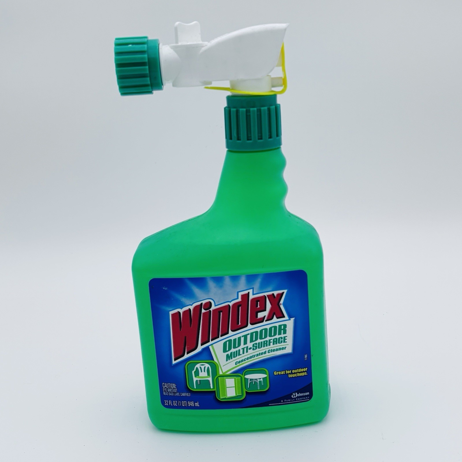 Windex Outdoor Multi-Surface Cleaner Concentrate 32 oz Bottle Hose Attachment