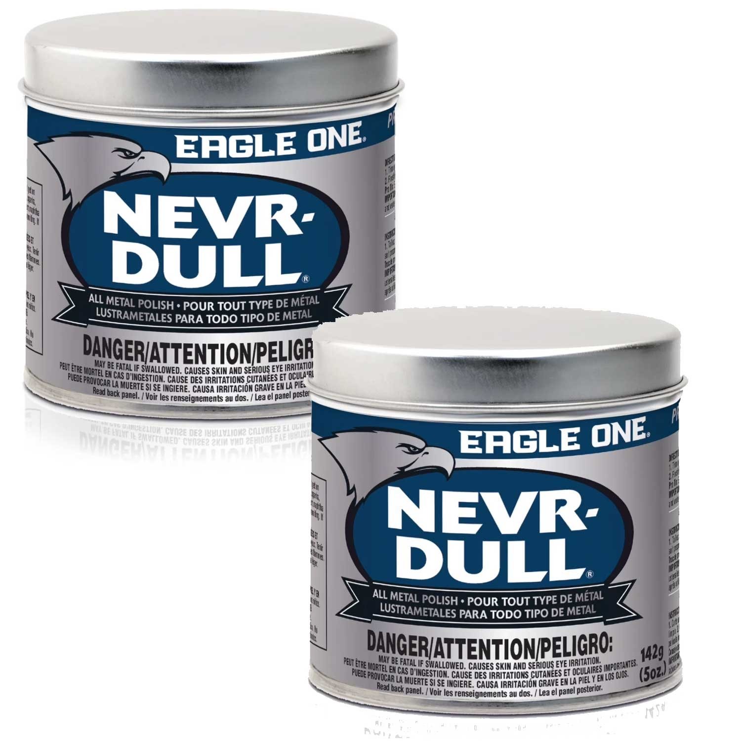 Eagle One Car Polish, Nevr-Dull Wadding Metal Polish, 5 Oz – 2 PACK