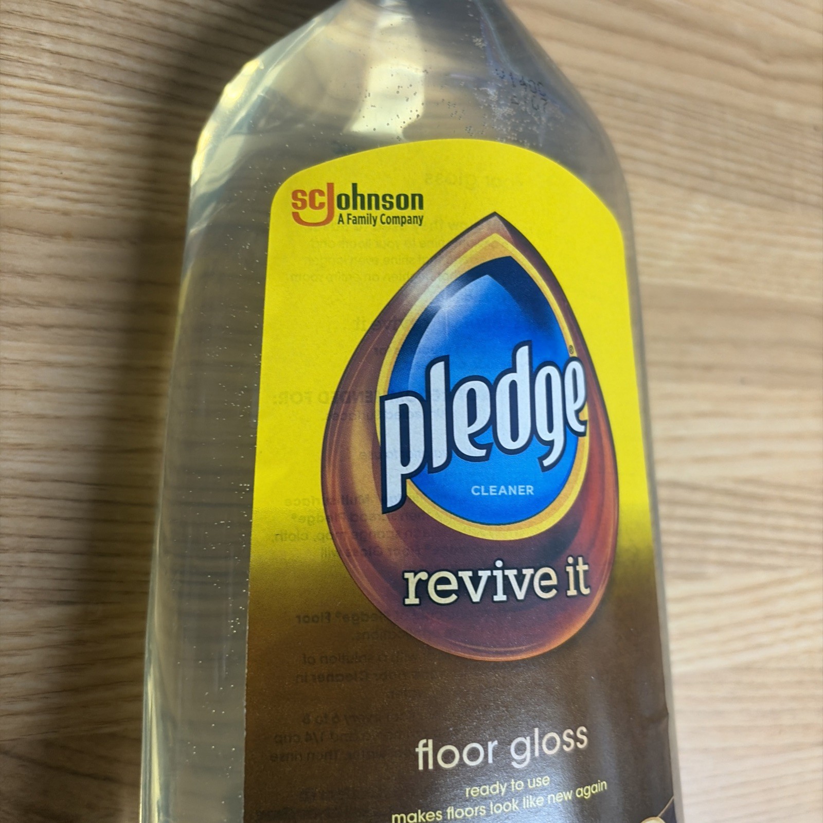 Pledge Revive It Original Floor Gloss Cleaner for Long Lasting Shine 27 oz NEW