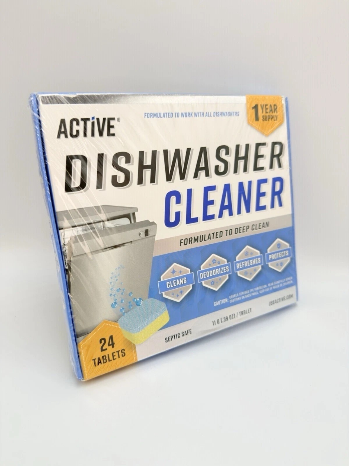 Dishwasher Active Cleaner And Deodorizer Tablets – 24 Pk Deep Cleaning Descaler