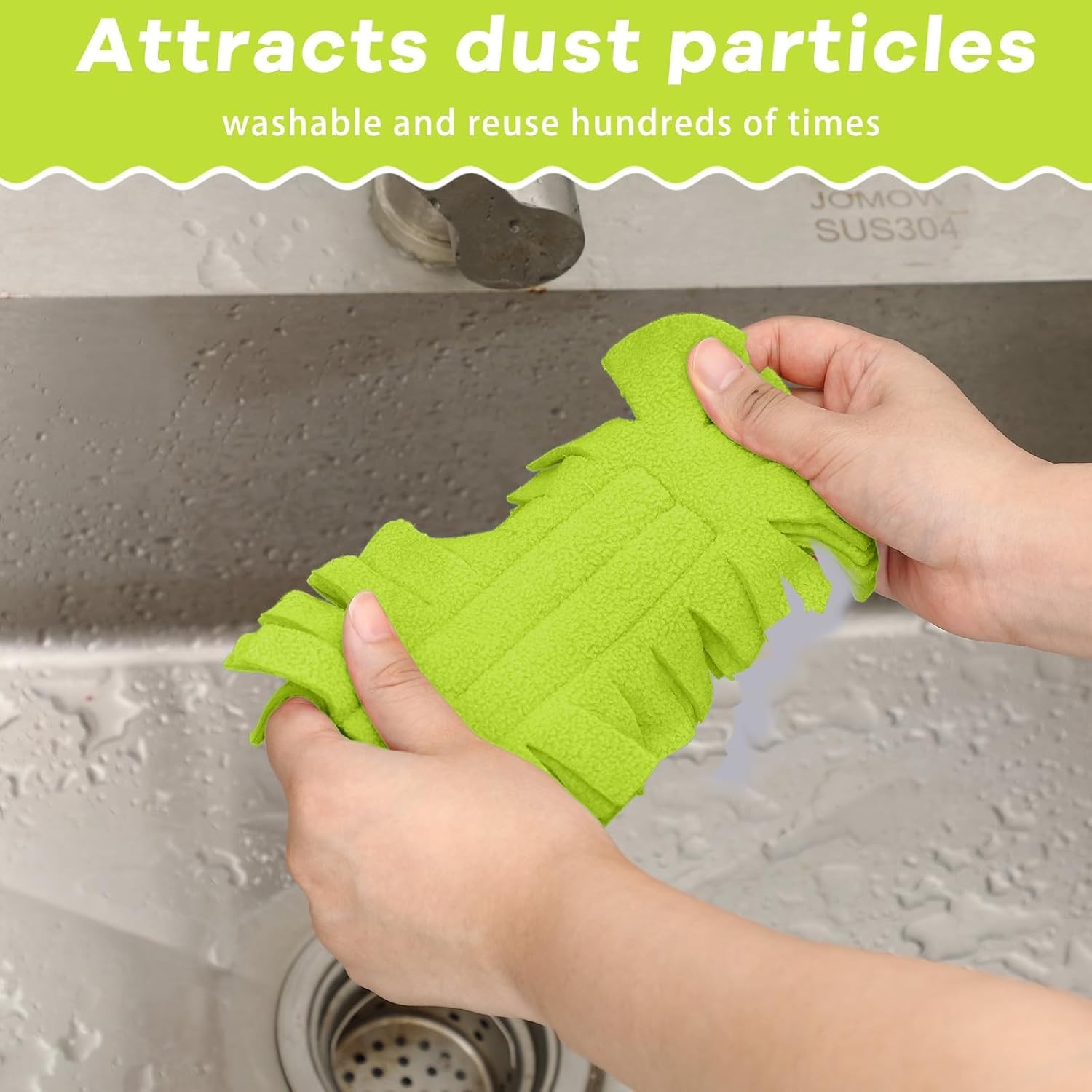 3 Pcs Duster Refill Reusable Fleece Duster Refills Feather Flat Dusters Multi