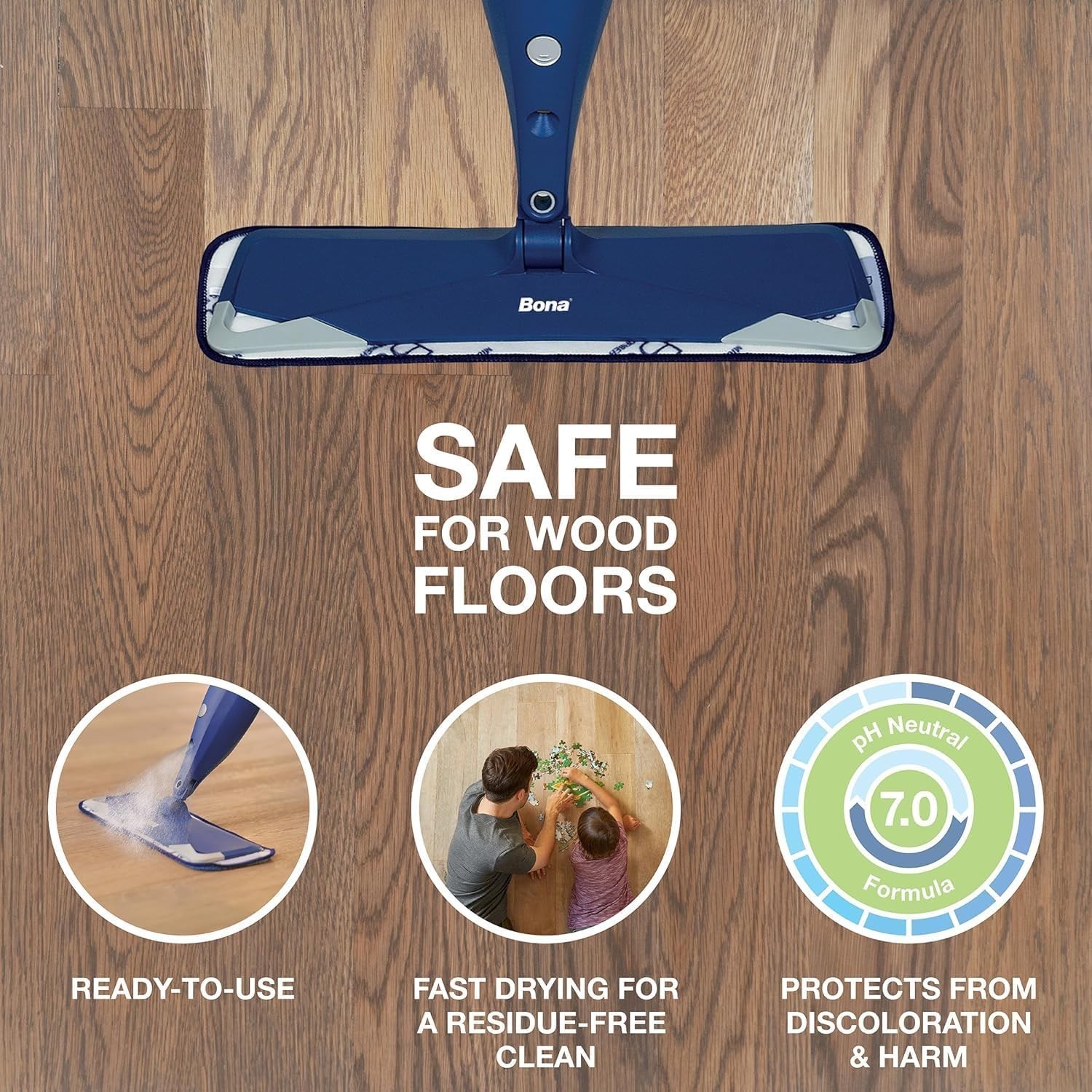 Bona Hardwood Floor Cleaner Refill – 128 fl oz – Unscented – Refill for Bona Spr