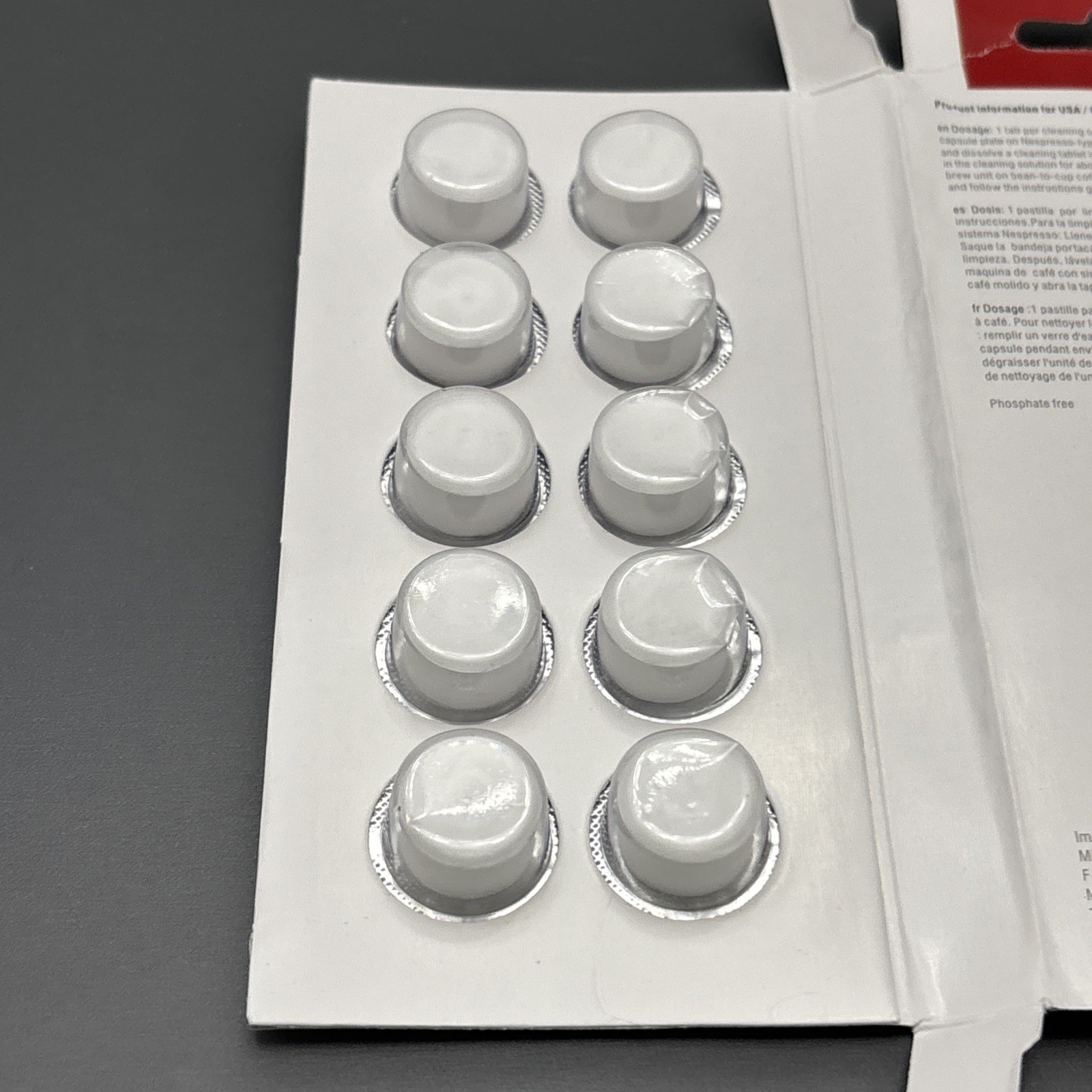 MIELE Coffee Machine Cleaning Tablets 2 Packs 20 Tabs Total – New W/Damaged Box