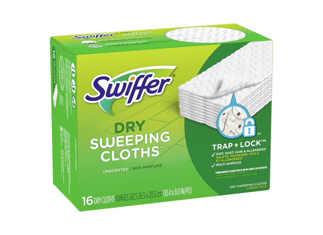 SWIFFER 31821 Dust Mop Refill Sweeper 5.4″ Dry Microfiber White