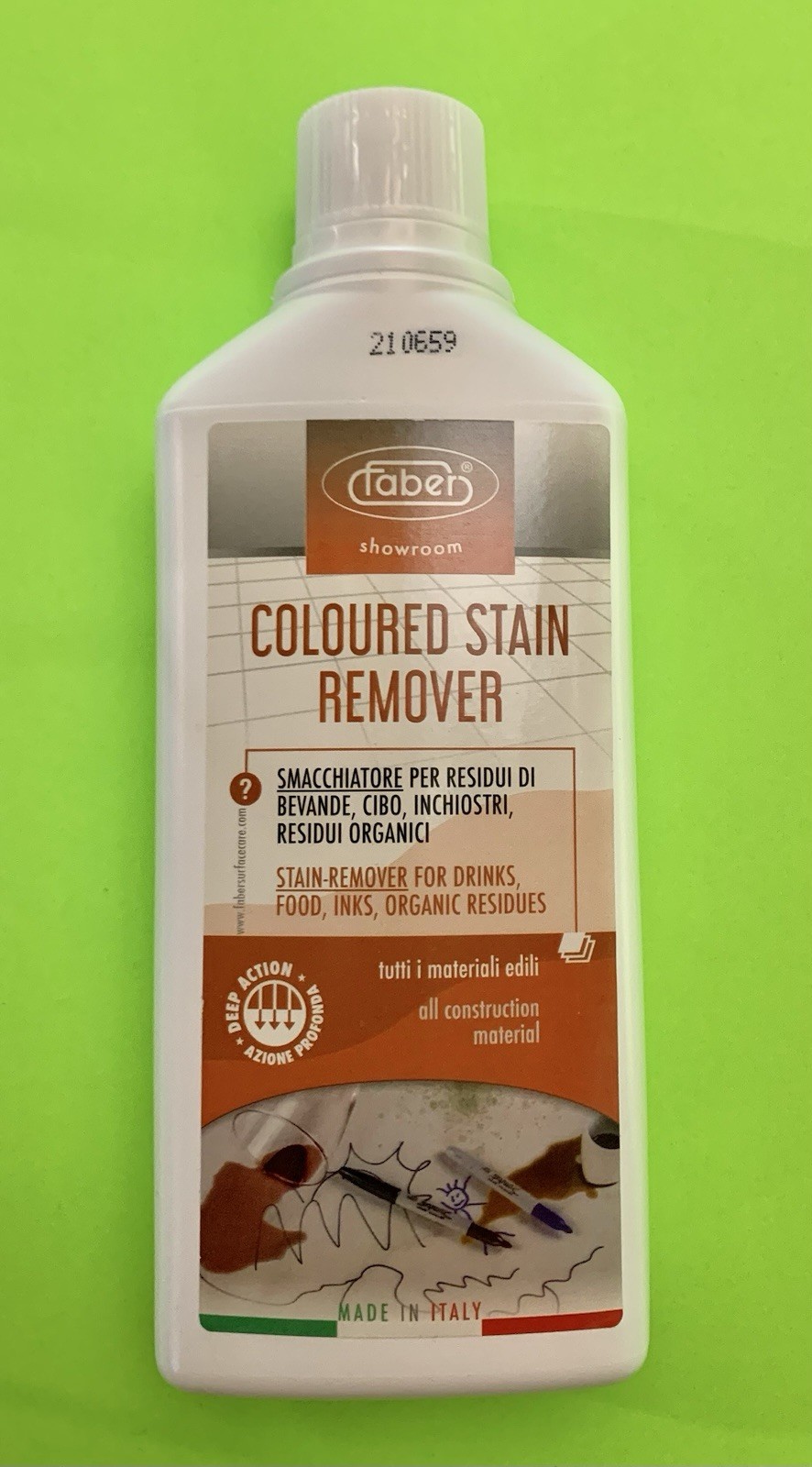 Faber Stain Remover Liquid 500ml Deep Action for Food, Drinks, Inks & More