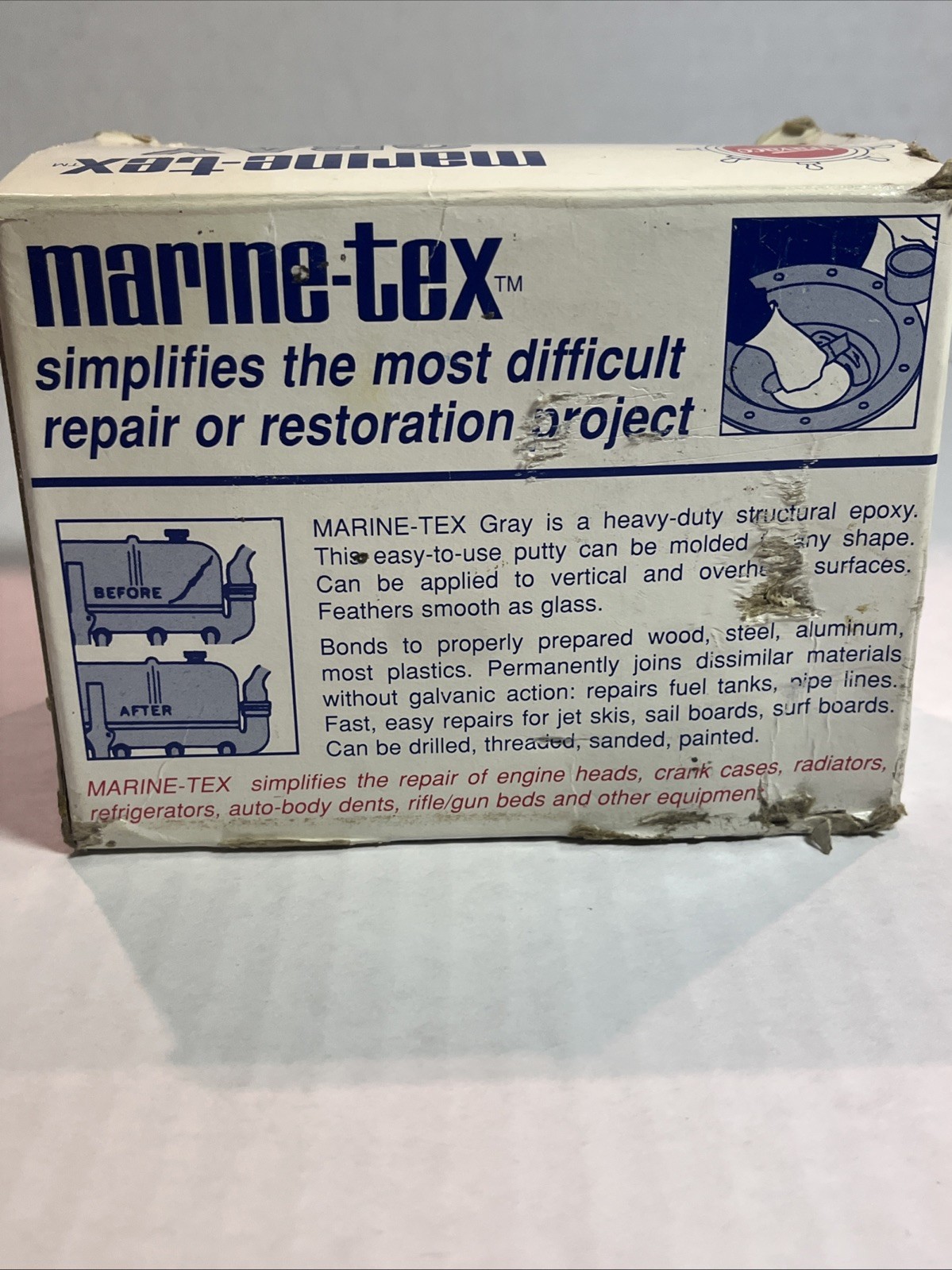 TRAVACO PRODUCTS- Marine-TEX 14 OZ KIT Gray