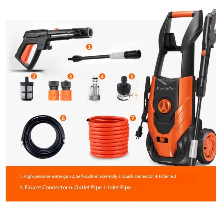 High-Pressure Car Wash Machine for Home Use 220V Fully Automatic Brush Car Washe