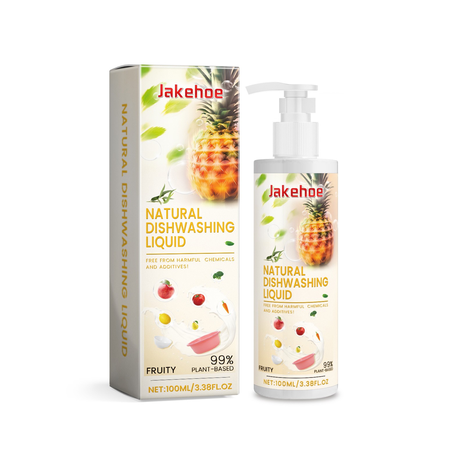 Fruit and Vegetable Wash Natural Plant-Based Cleaner for Kitchen and Dishes